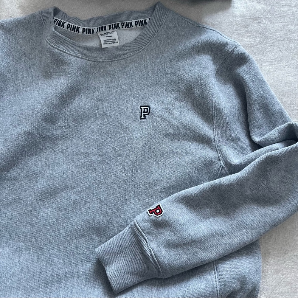 Pink Victoria's Secret Premium College Crewneck